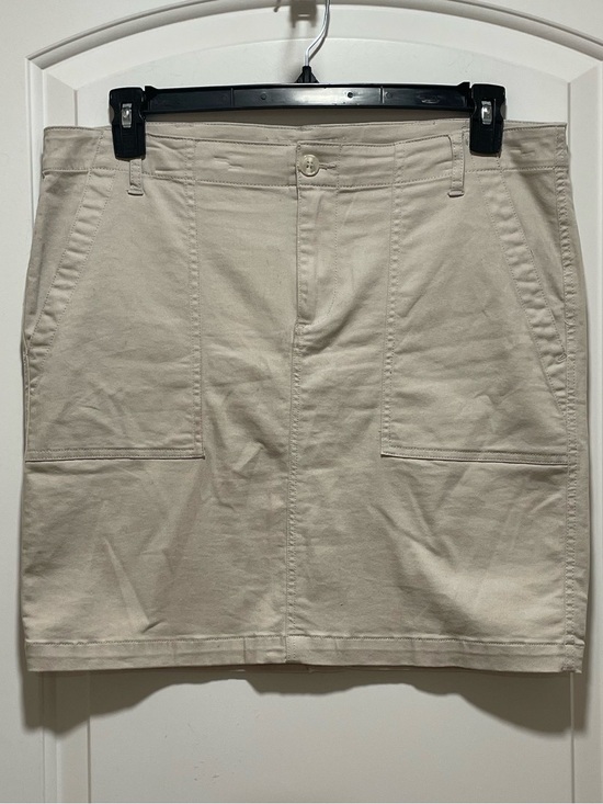 Liverpool Dresses & Skirts - Liverpool LA Cottagecore Cute & Casual Sz 14 Khaki Mini Skirt Front Pockets